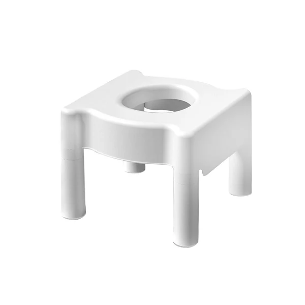 Powerful Maxbell Seniors Squatting Toilet Stool Chair for Bathroom Rounded Edge Commode Stool White Hard Top Premium