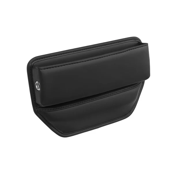Verified Maxbell Car Seat Gap Organizer Storage Box PU Leather Anti Scratch Durable Universal Black Fashionable