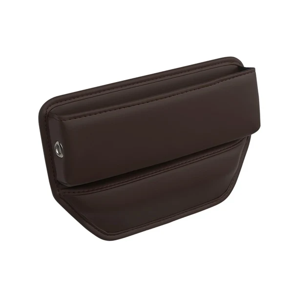 Safe Maxbell Car Seat Gap Organizer Storage Box PU Leather Anti Scratch Durable Universal Brown User-Friendly