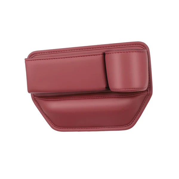 Minimalist Maxbell Car Seat Gap Filler Seat Gap Pocket with Cup Holder Center Console Organizer Co Pilot Seat Red Modern