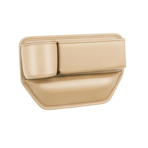 Soft Maxbell Car Seat Gap Filler Seat Gap Pocket with Cup Holder Center Console Organizer Main Seat Beige Superior