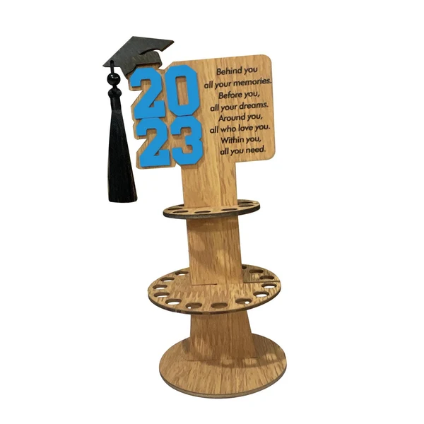 Flexible Maxbell Graduation Gift Money Holder 2023 DIY Cash Holder for Easter Wedding Holiday Blue Clean