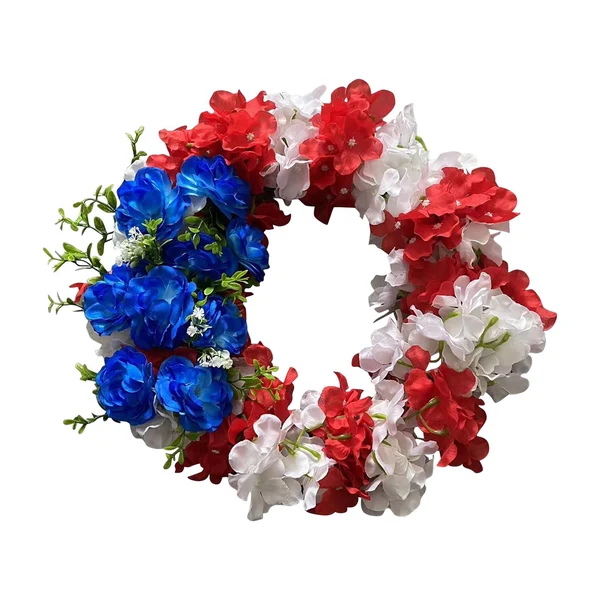 World-Class Maxbell 4TH of July Wreath Patriotic Independence Day Wreath for Window Outside Stylish