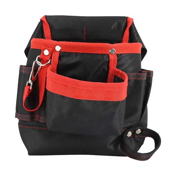 Convenient Maxbell Electrician Belt Bag Pocket Tool Bags Screwdriver Bag for Handyman Dad Gifts Black Contemporary