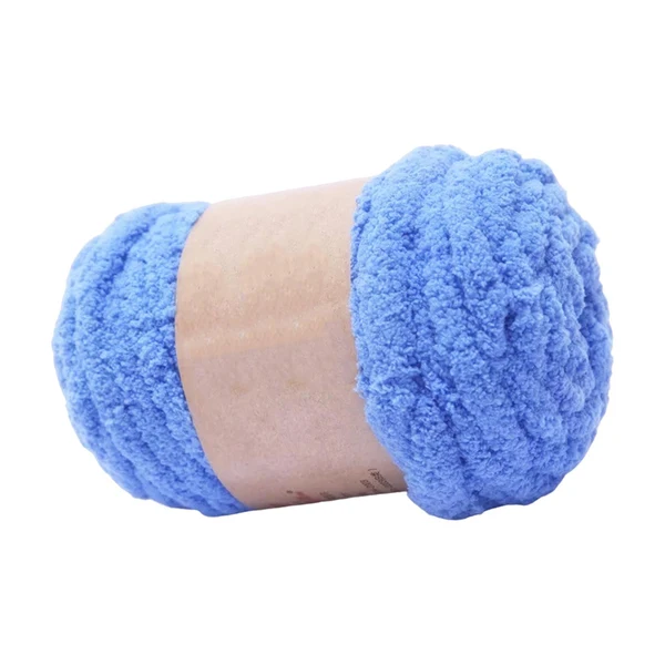 Refined Maxbell Thick Chunky Yarn Hand Knitting DIY Weight Yarn for Throw Rug Making Weaving blue Smart