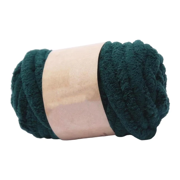Specialty Maxbell Thick Chunky Yarn Hand Knitting DIY Weight Yarn for Throw Rug Making Weaving dark green Outstanding