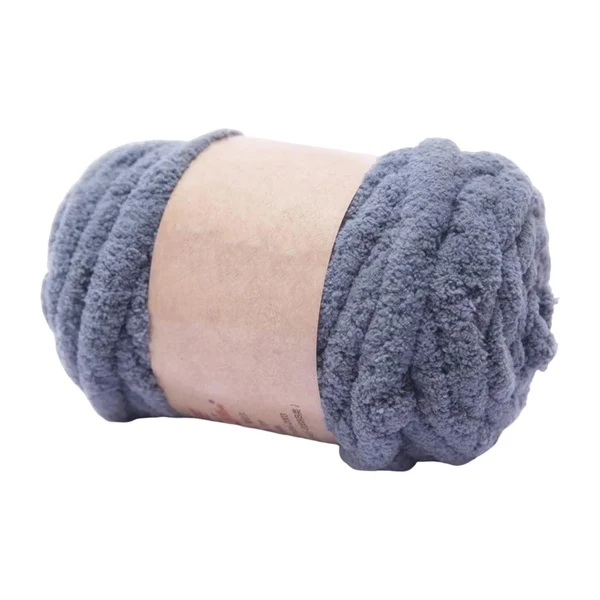 Authentic Maxbell Thick Chunky Yarn Hand Knitting DIY Weight Yarn for Throw Rug Making Weaving dark gray Excellent