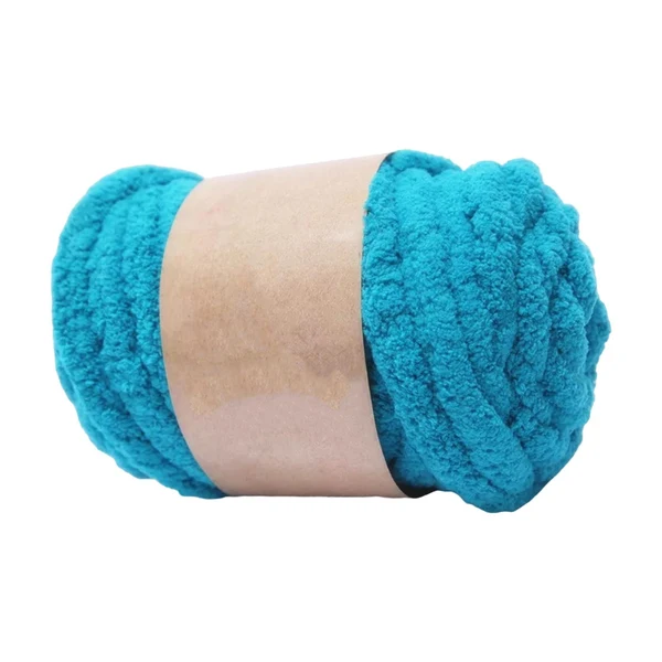 Contemporary Maxbell Thick Chunky Yarn Hand Knitting DIY Weight Yarn for Throw Rug Making Weaving lake blue High-Performance