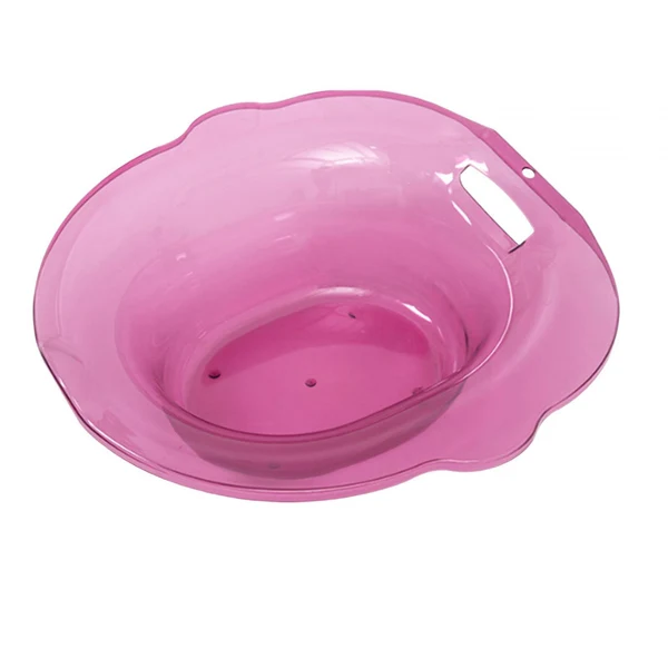 Stylish Maxbell Sitz Bath Basin for Toilet Wider Seating Area Hip Bath for Elderly Women Men Pink Elegant