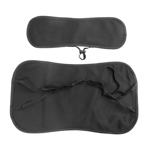 Trendy Maxbell Castor Oil Pack Compress Adjustable Flannel Anti Oil Leak for Waist and Neck Black Elastic Cord Elite