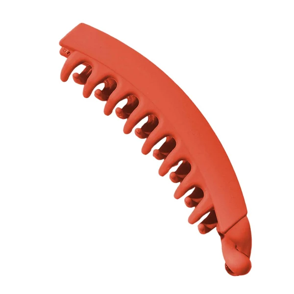 Practical Maxbell Large Hair Claw Clips Matte Frosted Banana Hair Clips Women Girls Hair Clips Orange Frosted Smart