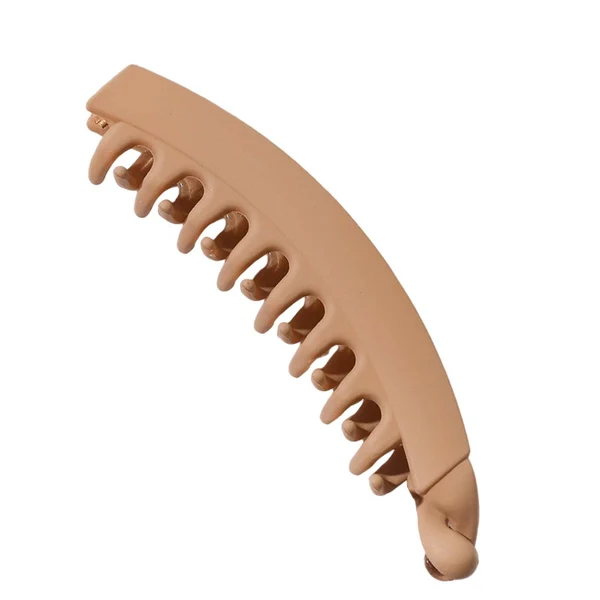 Natural Maxbell Large Hair Claw Clips Matte Frosted Banana Hair Clips Women Girls Hair Clips Frosted Brown Enhanced