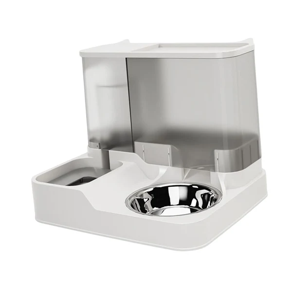 Clean Maxbell Automatic Dog Water Dispenser Cat Feeder Practical Anti Overturning Dog Dish Grey Comfortable