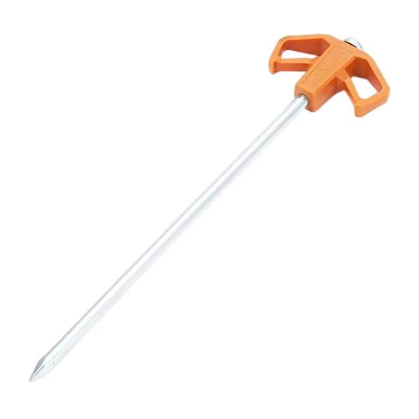 Trendy Maxbell Camping Tent Stakes Metal Durable Ground Nails for Fishing Trampoline Hiking Orange Detailed