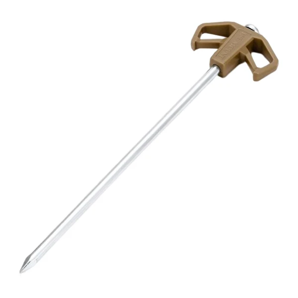User-Friendly Maxbell Camping Tent Stakes Metal Durable Ground Nails for Fishing Trampoline Hiking Khaki Professional