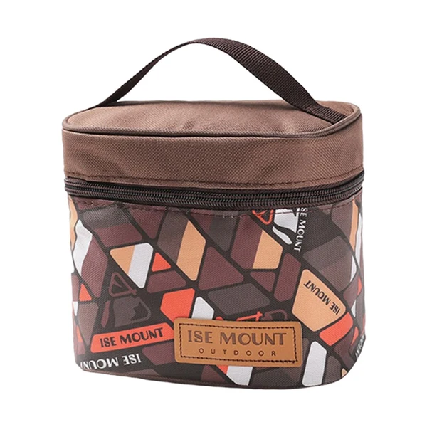 Convenient Maxbell Spice Bag Camping Spice Kit Sauce Storage Organizer for Home Kitchen Outdoor Brown Consistent
