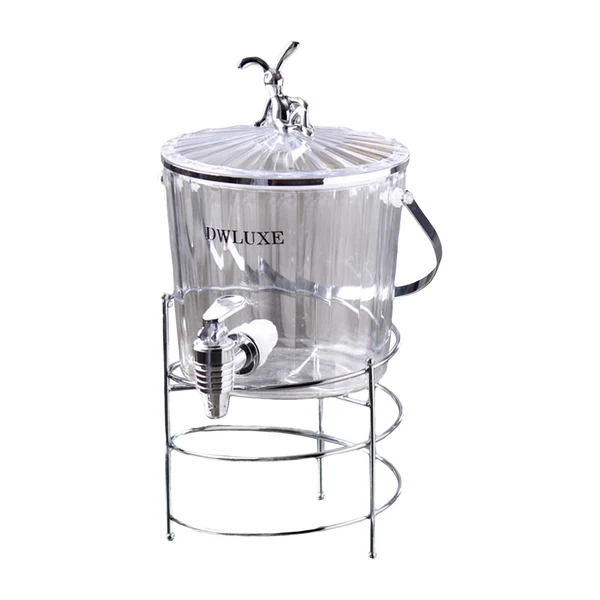Effective Maxbell Drink Dispenser 2.2L Large Capacity Cold Kettle for Dining Room Kitchen Home Clear Faucet Rack Sustainable