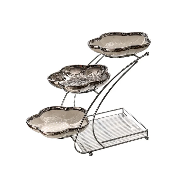 Practical Maxbell Tiered Cupcake Stand Multipurpose Buffet for wedding Dining Room 3 layer Refined