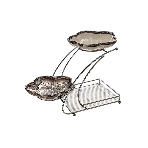 Proven Maxbell Tiered Cupcake Stand Multipurpose Buffet for wedding Dining Room 2 layer High-End