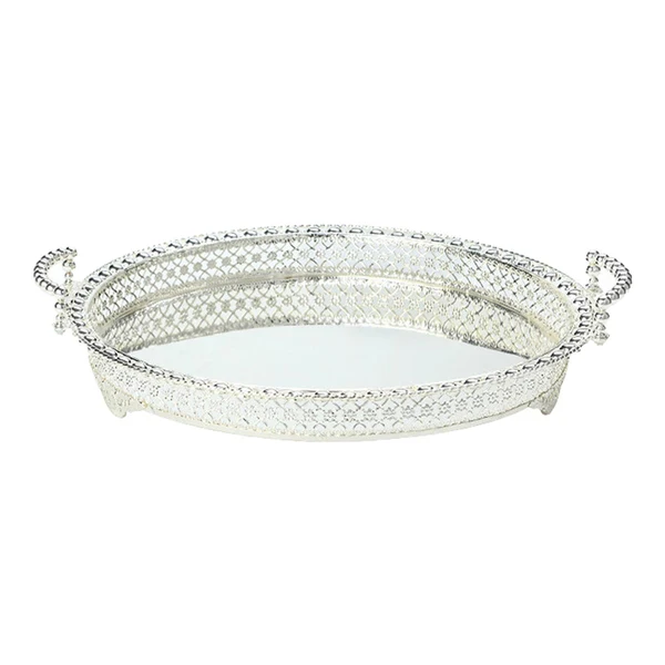 Flexible Maxbell Fruit Basket Organizer Metal Fruit Plate for Dresser Dining Room Centerpiece Argent Outstanding