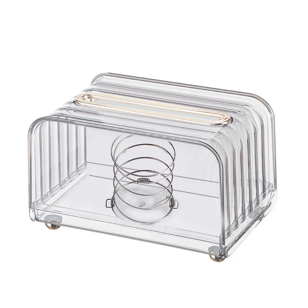Clean Maxbell Tissue Box Cover Rectangular Modern Tissue Storage Case for Countertop Decor Clear Top-Quality