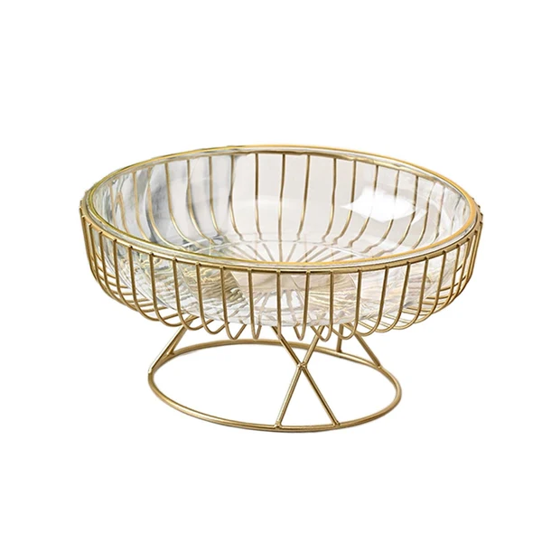 Unique Maxbell Metal Wire Fruit Basket Storage for Kitchen Countertop Outdoor Parties Decor Clear L Excellent