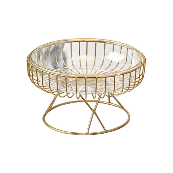 Sophisticated Maxbell Metal Wire Fruit Basket Storage for Kitchen Countertop Outdoor Parties Decor Clear M Official