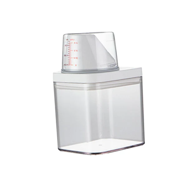 Safe Maxbell Rice Storage Container Pantry with Measuring Cup Laundry Detergent Dispenser S 700ml Classic
