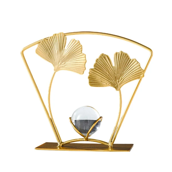 Premium Maxbell Leaves Sculpture Bookshelf Artwork Accent Desk Home Cabinet Bedroom Figurine 12x6x15cm Secure