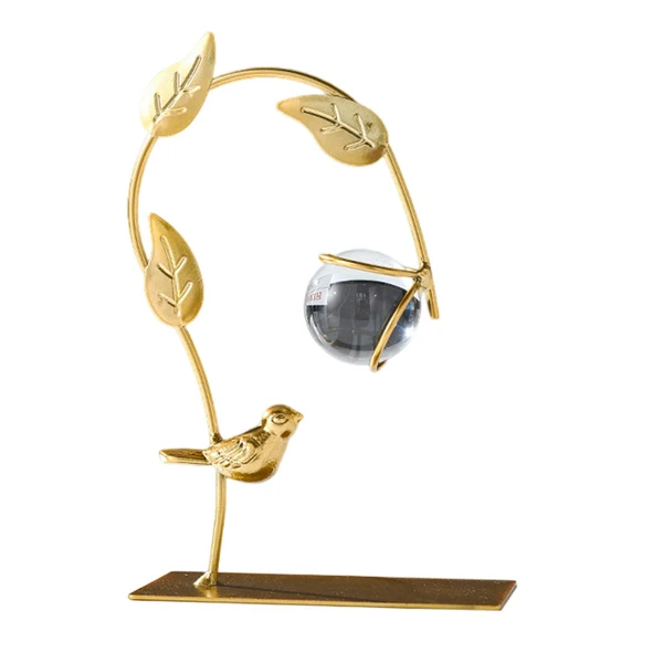 Lightweight Maxbell Leaves Sculpture Bookshelf Artwork Accent Desk Home Cabinet Bedroom Figurine 12x6x18.5cm Powerful