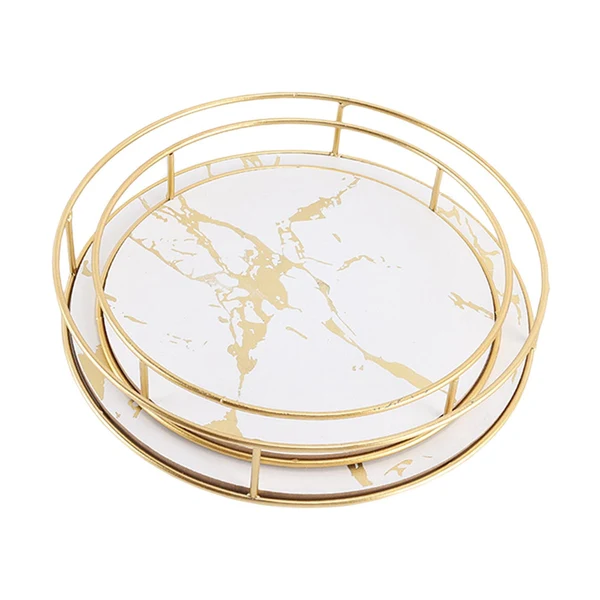 Clean 2Pcs Vanity Tray Perfume Organizer Jewelry Tray for Bathroom Wedding Kitchen White Safe