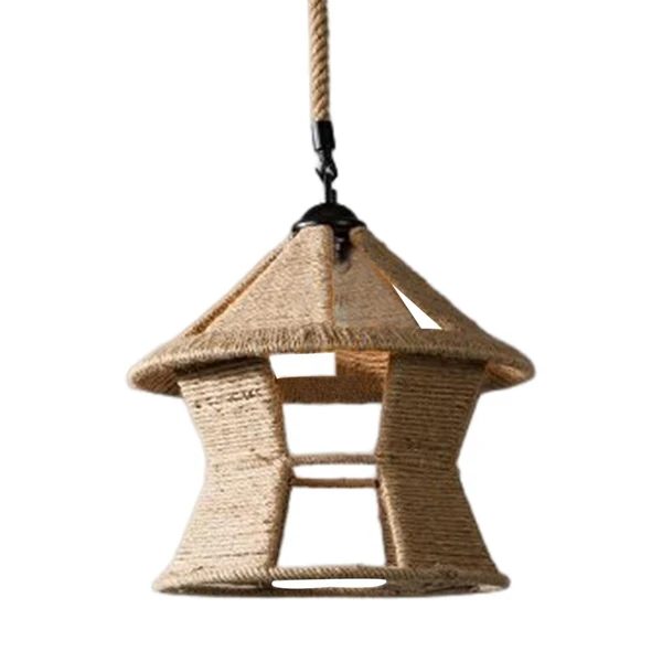 Exceptional Maxbell Industrial Woven Pendant Light Classic Geometric Shape Hanging Light Fixture Style D Smart