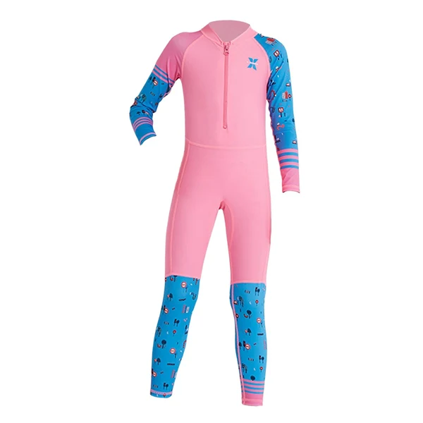 Flexible Maxbell Kids Wetsuit Diving Swimsuits Boating Water Sports Kayak Thermal Full suits Pink S Secure