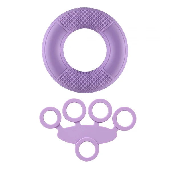 Effective Maxbell Silicone Hand Grip Strengthener for Muscle Strengthening Musician Athletes 2 in 1 Light Violet Long-Lasting