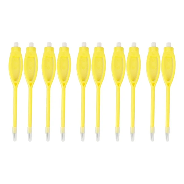 Artisan Maxbell 10x Golf Pencils Bulk 2H Marker Pens for Wedding Writing Children's Drawing Yellow Functional