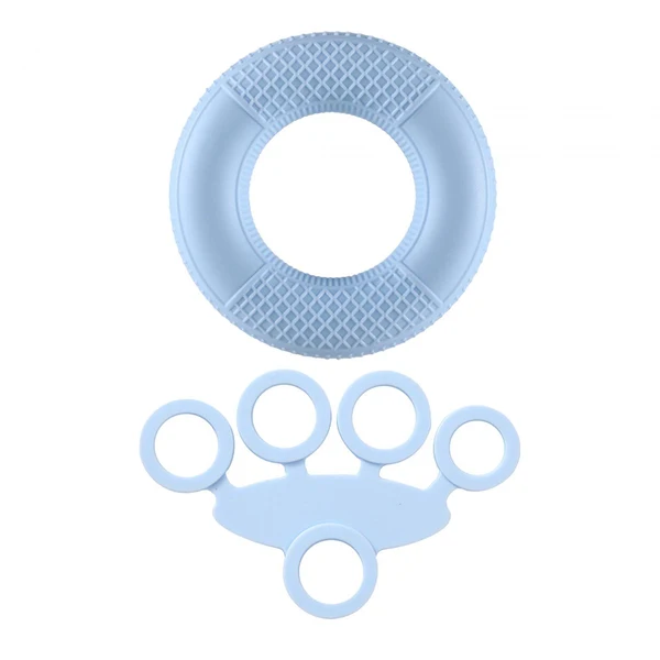 Certified Maxbell Silicone Hand Grip Strengthener for Muscle Strengthening Musician Athletes 2 in 1 Light Blue Unique