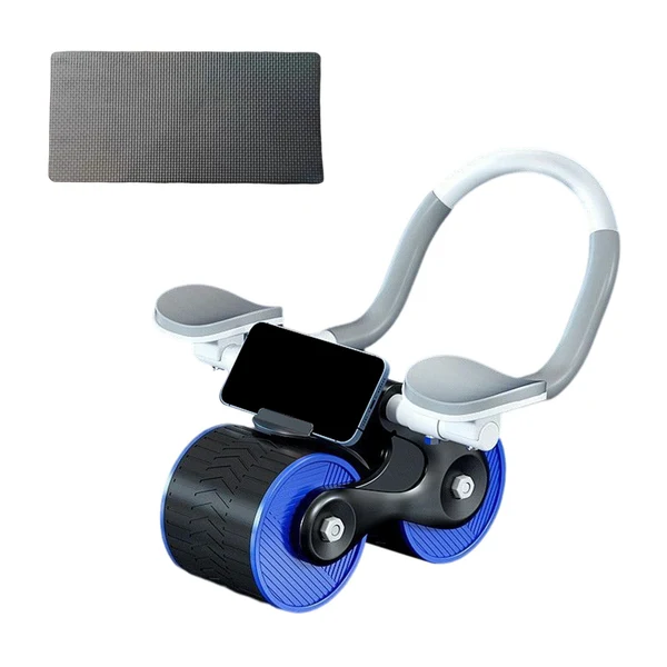 Eco-Friendly Maxbell Ab Roller Wheel Double Wheels Muscle Training Workout for Women Men Home Gym Blue Reliable
