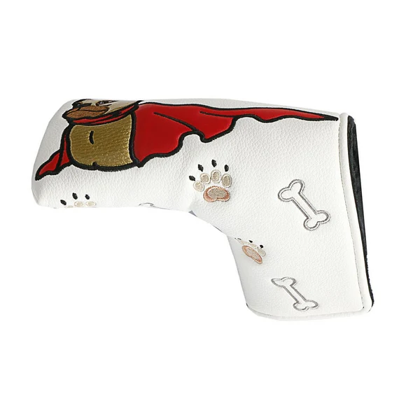 Genuine Maxbell Golf Mallet Putter Head Cover Golf Supplies Fashion Protective Putter Covers Straight White Detailed