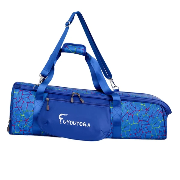 Certified Maxbell Large Yoga Bags Knapsack Yoga Mat Carrier Case for Workout Dancing Women Men blue Breathable