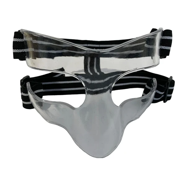 Secure Maxbell Nose Guards Basketball Face Shield Gym Exercise Kids Soccer Sports Face Mask White Half Frame Easy-to-Use