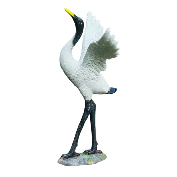 Elite Maxbell Outdoor Garden Art Sculptures Crane Miniature for Porch Fairy Garden Desktop 27cm Original