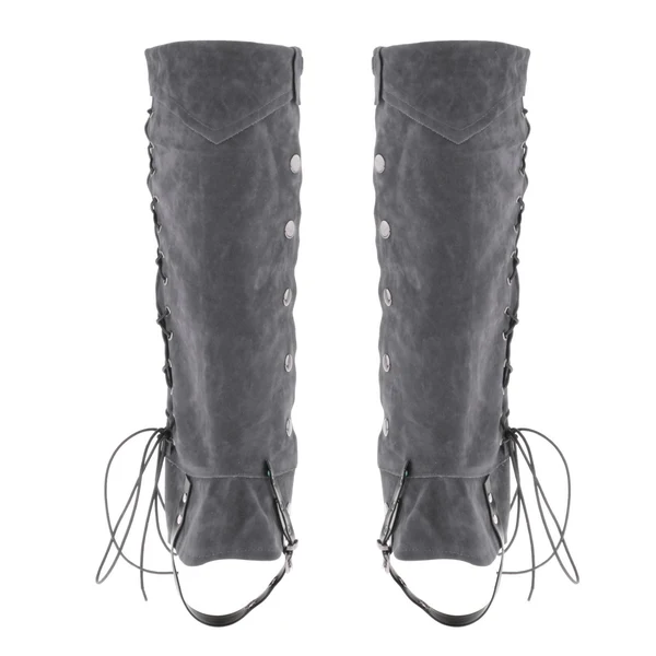 Flexible Maxbell Pirate Boot Covers Knight Warrior Costume Accessories Medieval Gaiters Gray Next-Generation