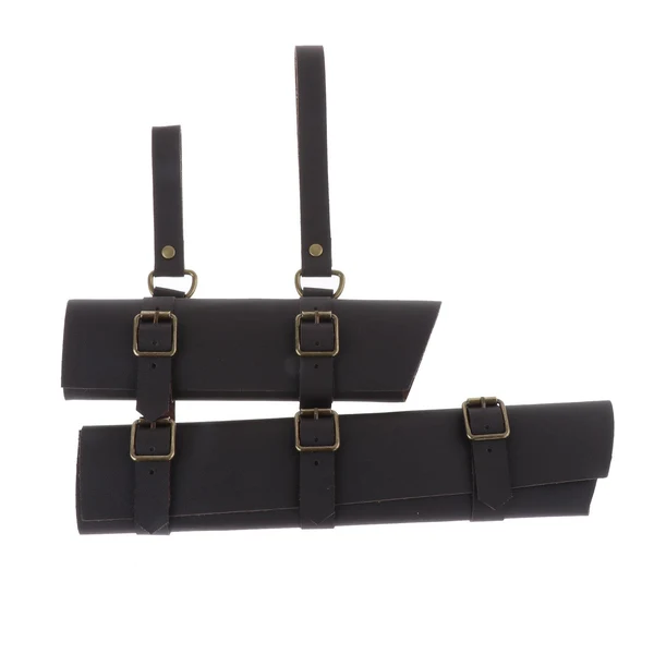 User-Friendly Maxbell Double Waist Scabbard Weapon Rapier PU Dagger for Cosplay Stage Adults Brown Healthy