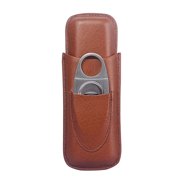 Verified Maxbell Portable Leather storage Case Holds 2 storage Travel Box Sturdy for Party Favor Brown A Environmentally Friendly
