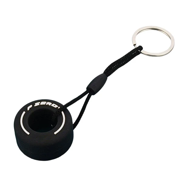 Efficient Maxbell Tire Key Chains Bag Charm Rubber Keyfob Mini Keyring for Car Accessories Men White Effective
