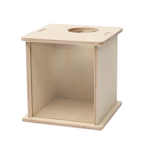 Environmentally Friendly Maxbell Hamster Digging Box Visible Wooden Shower Room for Gerbils Chinchillas 16cmx13cmx14cm Crafted