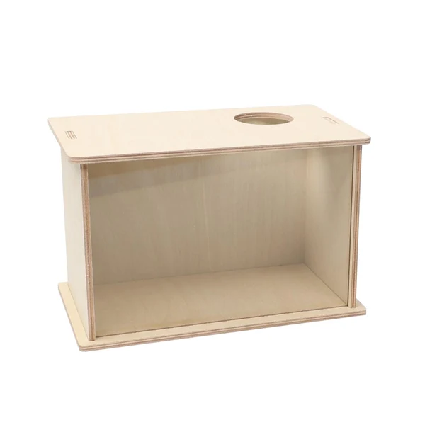 Reliable Maxbell Hamster Digging Box Visible Wooden Shower Room for Gerbils Chinchillas 25cmx15cmx15cm Modern
