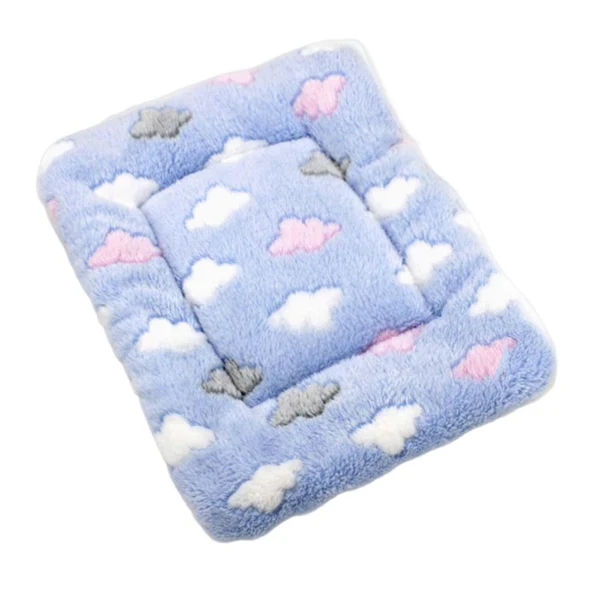 Functional Maxbell Dog Bed Mat Cat Accessories Washable Short Plush Blanket Cat Bed Mats blue M Proven