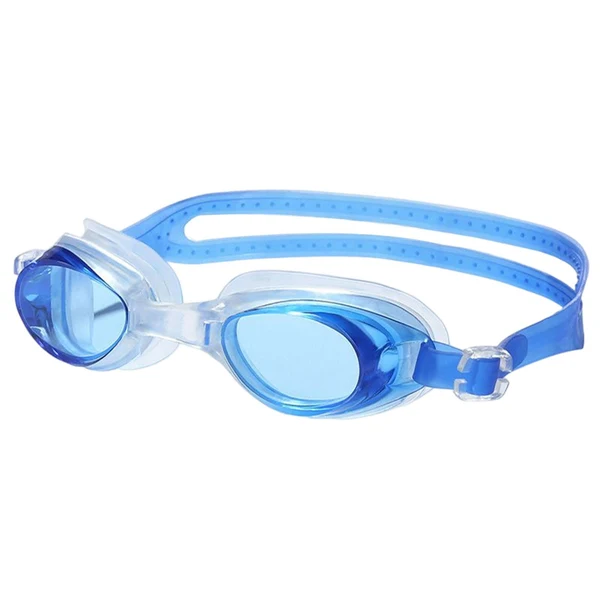 Fashionable Maxbell Swimming Goggles with Earplugs Leakproof Adjustable Anti Fog Swim Goggles Blue Lightweight
