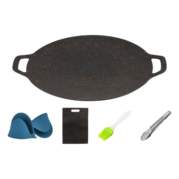 Pure Maxbell BBQ Grill Cooking Pans Barbecue Grill Plate for Backpacking Supplies Fishing 38cm Exclusive